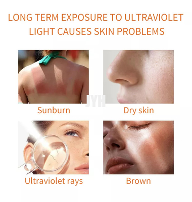 واقي من الشمس مضاد للماء Sunblock SPF50 + / Pa +++ تبييض الجسم