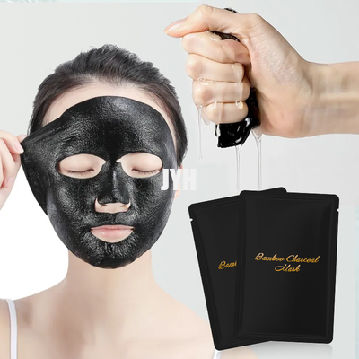 قناع الترطيب الأسود المنشط قناع الوجه من الخيزران والفحم