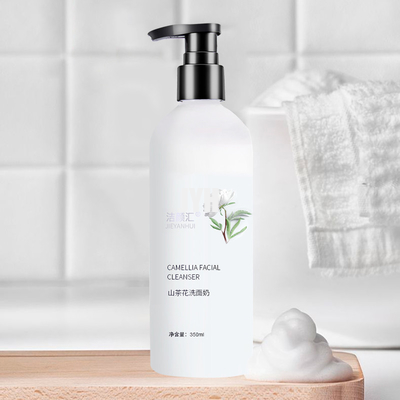 ODM Camellia Facial Cleanser 350ml 100٪ تنظيف عميق نقي للتحكم في الزيت