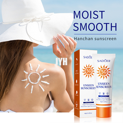 الزنك الطبيعي ارتداء يومي واقي من الشمس أكسيد الزنك الفيزيائي SPF 50+ مقاومة للماء