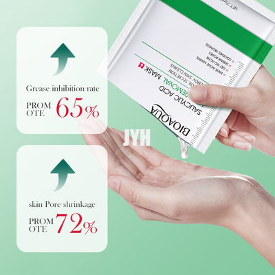 OEM قناع حمض الساليسيليك لحب الشباب يتقلص المسام قناع الوجه المرطب لتفتيح المسام