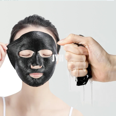 Custom Logo Charcoal Black Sheet Mask Cosmetics خالية من البارابين للتحكم في الزيت