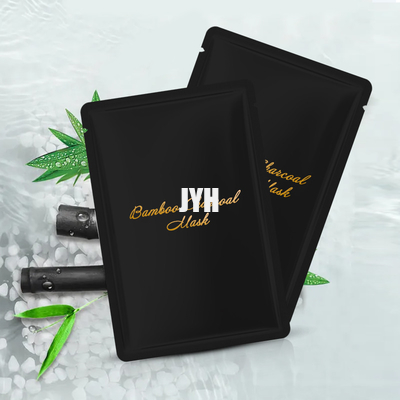 Custom Logo Charcoal Black Sheet Mask Cosmetics خالية من البارابين للتحكم في الزيت