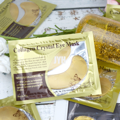 ODM 24k Gold Eye Mask Beauty Collagen Gel Maskss ورقة للانتفاخ